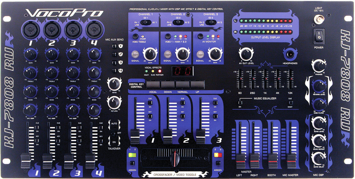 DJ機材 IO KandyTown- Mood Blue ADVISORY TO vocopro-kj-7808rv-professional