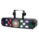 Eliminator Furious Five RG, 5 FX in One Lighting Effect, Moonflower, Strobe, Derby, Wash, and Laser Combo