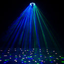 Eliminator Furious Three RG, 3 FX in One Lighting Effect, Moonflower, Wash, and Laser Combo