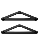 RCF AC-2X-AZIMUT-PLATE, Azimut Bracket for Horizontal Control of Array/Flybar (Pair)