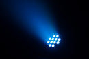 Eliminator Lighting LP HEX 12 PLUS, Slim LED Par with 12 x 18W RGBWA+UV 6-in-1 LEDs, 25 Degree Beam Angle, Durable Metal Housing, 2 DMX Channel Modes