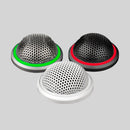 Shure MX395B/C-LED, Microflex Low Profile Boundary Microphones, Black Low Profile Boundary Mic, Cardioid, remoteable LED, 5-pin XLR (female connector included)