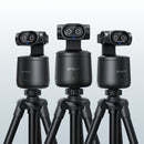 EMEET PIXY Wireless, 3-Camera 4K Dual-Lens PTZ Streaming System with AI Auto Tracking, Home Wi-Fi or Hotspot Operation, Records to TF Card or Device, Streams to Up to 4 Platforms via EMEET Studio App
