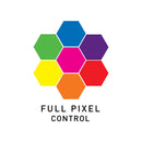 ADJ Vizi Pix Z19, Moving Head Wash Fixture, 19 x 30 Watt Rgbl Full Pixel Control, RGB Background with Full Pixel Control, RGB Outter Ring, Aria X2