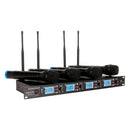 American Audio WM-419, 4 Channel Wireless Handheld Mic System, 19 Inch Rack Mountable, Intelligent Frequency Autoscan with IR Synchronization, 50 Channels Available per Receiver