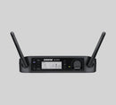 Shure GLXD24+/SM58-Z3, Digital Wireless Vocal System with SM58 Vocal Microphone, Featuring the industry standard SM58 vocal microphone, the GLXD24+/SM58 Dual Band Vocal System delivers superior, transparent digital audio
