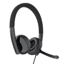 EMEET GeniusCall HS50, On-Ear ENC Headset with 270 Degree Rotatable Noise-Cancelling Boom Mic, In-Line Controls with One-Click Mute, Soft Foam Earpads and USB-C with USB-A Adapter
