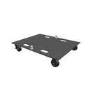 Global Truss BASE PLATE 24x30WC, 24 x 30 in Steel Truss Base Plate with Casters