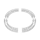 Global Truss SQ-C2-90-KIT, 6.56 ft OD F34 Box Truss Circle Kit, 4 x 90 Degree Arcs