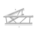 Global Truss IB-4058-V, F32 I-Beam 2-Way 45 Degree Vertical Corner