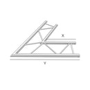 Global Truss IB-4059-H, F32 I-Beam 2-Way 60 Degree Horizontal Corner