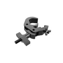 Global Truss QUICK RIG CLAMP BLK, Low Profile Hook Clamp with T-Handle for 2 in Tube, Black