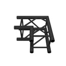 Global Truss SQ-4121 BLK/MTE, F34 2-Way 90 Degree Corner, Black Matte