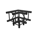 Global Truss SQ-4126 BLK/MTE, F34 3-Way 90 Degree Corner, Black Matte