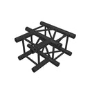 Global Truss SQ-4129 BLK/MTE, F34 3-Way T-Junction, Black Matte