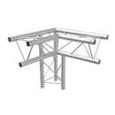 Global Truss TR-96117-34, F23 3-Way 90 Degree Corner, Apex Down, Left