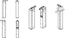 P10 Rigging rail - Set for three P10 column speakers black