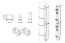 P10 Ceiling Mount Set black