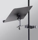 K&M 11510 Sheet Music and Document Holder, Black, Adjustable in Angle and Depth, High-Quality, Flexible Clamp, Steel