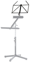 K&M 11515 Music Holder for Dulcimer Stand 28070, Black, Traditionally Foldable, Steel