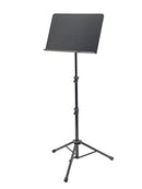 K&M 11870 Orchestra Music Stand, Black, 3-Piece Folding Design, Height 650-1,500 mm, User-Friendly, Quick-Release Lock, Aluminum Stand, Steel Desk