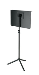 K&M 11930 Orchestra Music Stand Overture, Black, 2-Piece Folding Design, Height 760-1,300 mm, Stackable, Height Adjustment by Using Clamping Lever, Steel