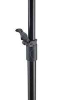K&M 11930 Orchestra Music Stand Overture, Black, 2-Piece Folding Design, Height 760-1,300 mm, Stackable, Height Adjustment by Using Clamping Lever, Steel