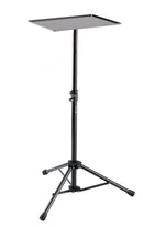 K&M 12151 Laptop Stand, Black, 2-Piece Folding Design, Height 763-1,245 mm, Max Load 10 kg, 4 Rubber Knobs Included, Steel