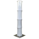 Global Truss DT-TCLM18, 10 ft White Lycra Decorative Truss Column Cover, 18 in Diameter