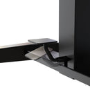 K&M 12186 Laptop Desk, Black, Continuous, Height 770-1130 mm, Max Load 8 kg, Locking Castors, Height Adjustment Using Foot Pedal, Steel Stand, Tabletop MDF