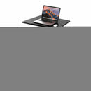 K&M 12186 Laptop Desk, Black, Continuous, Height 770-1130 mm, Max Load 8 kg, Locking Castors, Height Adjustment Using Foot Pedal, Steel Stand, Tabletop MDF
