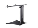 K&M 12190 Laptop Stand, Structured Black, 261 x 304 x 320 mm, Max Load 8 kg, Individually Adjustable Stop Pins, Non-Slip Rubber Pads Are Included, Steel Tube, Aluminum Plates