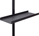 K&M 12215 Music and Instrument Tray, Structured Black, 368 x 126 x 19 mm, Steel