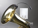 K&M 12242 Music Stand Light 2 LED FlexLight, Black, Batteries Included, Plastic