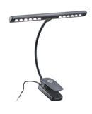 K&M 12266 Music Stand Light Orchestra Light Rechargeable, Black, USB Charging Cable Included, Plastic