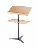K&M 12330 Orchestra Conductor Stand Base, Black, 2-Piece Folding Design, Height 840-1,400 mm, Steel