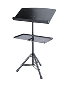 K&M 12331 Orchestra Conductor Stand Base, Black, 2-Piece Folding Design, Height 850-1,370 mm, Steel