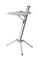 K&M 12386 Lectern Ovation Pro, Silver, Height 1,290 mm, Stand Aluminum, Wooden Desk with Aluminum Finish
