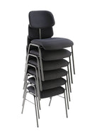 K&M 13430 Orchestra Chair, Black, Height 490 mm, Low-Noise Plastic Glides, Steel