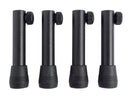 K&M 13494 Chair Leg Extension, Black, Length 80 mm, Steel