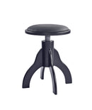 K&M 13850 Piano Stool, Matte Black/Leatherette, Rotary Spindle, Height 485-625 mm, Wood