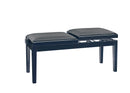 K&M 13949 Double-Seat Piano Bench, Gloss Black/Blk Lthrette, Dual Crossbar, Height 490-570 mm, Seats Separately Height-Adjustable, Leveling Feet Ensure a Wobble-Free and Secure Stand, Wood