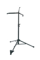 K&M 141/1 Cello Stand, Black, 2-Piece Folding Design, Height 620-1,120 mm, Bow Holder Included, Steel