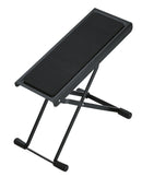 K&M 14670 Footrest, Black, 6 Different Positions, Height 119-264 mm, Non-Skid Plastic Pad, Steel
