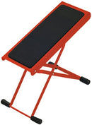 K&M 14670 Footrest, Red, 6 Different Positions, Height 119-264 mm, Non-Skid Plastic Pad, Steel