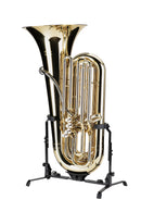 K&M 14940 Tuba Stand, Black, Height 310-415 mm, Additional Notch for Instruments with Ridge, Steel
