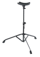 K&M 14950 Tuba Performer Stand, Black, 2-Piece Folding Design, Height 450-800 mm, Max Load 10 kg, Suitable for Playing in an Sitting Position, With Safety Pin, Steel