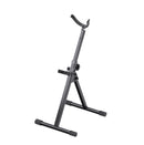 K&M 14960 Bass Saxophone Stand, Black, 2-Piece Folding Design, Height 630-890 mm, Steel
