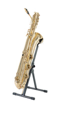 K&M 14960 Bass Saxophone Stand, Black, 2-Piece Folding Design, Height 630-890 mm, Steel