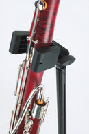 K&M 150/1 Bassoon Stand, Black, 2-Piece Folding Design, Height 700-1,200 mm, Steel